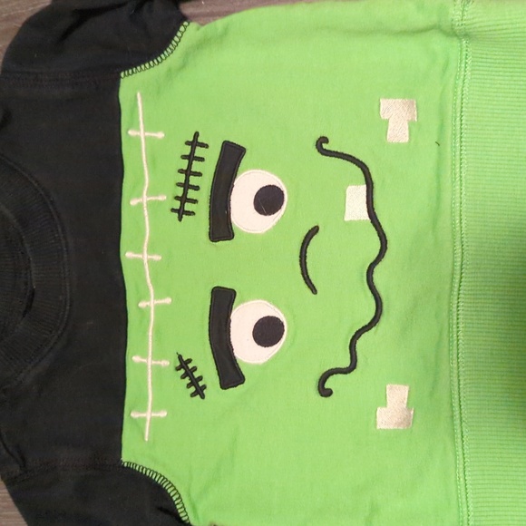 🦎 3 for 12 Carter's Frankenstein's Monster Sweater 🎃 - Picture 2 of 4